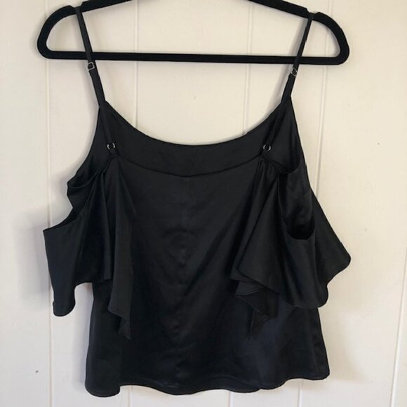 Makers Of Dreams Womens Camisole Black Cold Shoulder X-Small - Picture 2 of 8